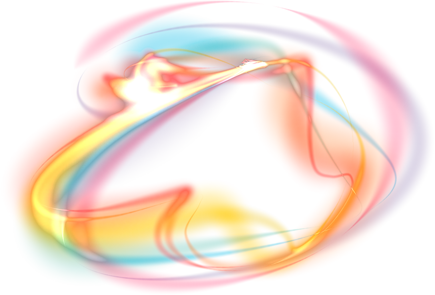 A round luminous translucent frame